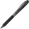 PENBK440A - WOW! Retractable Ballpoint Pens, 1 mm Medium Pen Point, Retractable, Black Ink, Black Barrel, 12 / Dozen