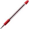 PENBK90B - R.S.V.P. Ballpoint Stick Pens, 0.7 mm Fine Pen Point, Refillable, Red Ink, Clear Barrel, 12 / Dozen