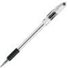 PENBK91A - R.S.V.P. Ballpoint Stick Pens, 1 mm Medium Pen Point, Refillable, Black Ink, Clear Barrel, 12 / Dozen
