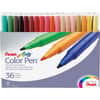 PENS36036 - Fine Point Color Pen Markers, Assorted Ink, Water Based, 36 / Set