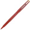 PIL11007 - Marker Pens, 0.3 mm Extra Fine Pen Point, Red Ink, Red Plastic Barrel, Metal Tip, Writing, 1 Dozen