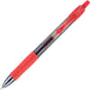 PIL31022 - Premium Gel Ink Retractable Pens, 0.7 mm Fine Pen Point, Refillable, Retractable, Red Ink, Gel-based, Clear Barrel, 12 / Dozen