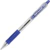 PIL32211 - Retractable Ballpoint Pens, 0.7 mm Fine Pen Point, Refillable, Retractable, Blue Ink, Clear Barrel, 1 Dozen