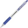 PIL32221 - Retractable Ballpoint Pens, 1 mm Medium Pen Point, Refillable, Retractable, Blue Ink, Clear Barrel, 1 Dozen