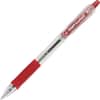 PIL32222 - Retractable Ballpoint Pens, Refillable, Retractable, Red Ink, Clear Barrel, 12 / Dozen