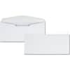 QUA11112 - No. 10 Business Envelopes with Gummed Closure and Diagonal Seam, Business, #10, 4 1/8" Width x 9 1/2" Length, 24 lb, Gummed, White, Wove, 500 / Box