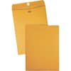 QUA37890 - 9 x 12 Clasp Envelopes with Deeply Gummed Flaps, Clasp, #90, 9" Width x 12" Length, 28 lb, Gummed, Kraft, Kraft, 100 / Box