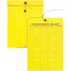 QUA63576 - 10 x 13 Inter-Departmental Envelopes, Inter-department, 10" Width x 13" Length, 28 lb, String/Button, Yellow, 100 / Box