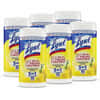 RAC77182CT - Disinfecting Wipes, Ready-To-Use, Lemon, Lime Blossom Scent, 7" Length x 7.25" Width, Bleach-free, Antibacterial, Disinfectant, Pre-moistened, White, 80/Tub, 6 / Carton