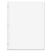 RED20121 - Heavyweight Reinforced Filler Paper - Letter, 100 Sheets, Plain, Stapled/Glued, 20 lb Basis Weight, Letter, 8 1/2" x 11" Sheet Size, White Paper, Heavyweight, Reinforced Edges, Punched, 1 Pack