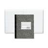 RED43461 - Xtreme White Notebook, 80 Sheets, Sewn, College Ruled Front Ruling, Ruled Red Margin, 7 7/8" x 10" Sheet Size, White Paper, Black Marble Cover, Subject, 1 Each
