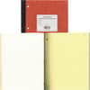 RED43649 - Laboratory Research Notebook, 200 Sheets, Sewn, 9 1/4" x 11" Sheet Size, Brown Paper, Brown Pressboard Cover, Micro Perforated, Numbered, Perforated, Punched, 1 Each