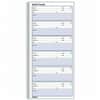 RED51113 - Voice Mail Log Book, 600 Sheet(s), Wire Bound, 1 Part, 5.62" x 10.62" Sheet Size, White, White Sheet(s), Blue Print Color, White Cover, Recycled, 1 Each