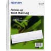RED51114 - Follow-Up Voice Mail Log Book, 500 Sheet(s), Wire Bound, 1 Part, 8" x 10.62" Sheet Size, White Sheet(s), Blue Print Color, Recycled, 1 Each