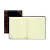 RED56211 - Black Texhide Cover Record Books, 150 Sheet(s), Thread Sewn, 8.37" x 10.37" Sheet Size, Black, Green Sheet(s), Brown, Green Print Color, Black Cover, Recycled, 1 Each