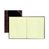 RED56231 - Black Texhide Cover Record Books, 300 Sheet(s), Thread Sewn, 8.37" x 10.37" Sheet Size, Black, Green Sheet(s), Brown, Green Print Color, Black Cover, Recycled, 1 Each