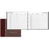 RED57803 - Hardcover Visitor's Register, 128 Sheet(s), Thread Sewn, 9.87" x 8.50" Sheet Size, Burgundy, White Sheet(s), Burgundy Cover, Recycled, 1 Each
