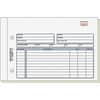 RED7L721 - 2-Part Carbonless Invoice Form, 50 Sheet(s), Stapled, 2 Part, Carbonless Copy, 7.87" x 5.50" Sheet Size, 2 x Holes, White, Yellow, Blue, Red Print Color, 1 Each