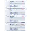 RED8L816 - Money Receipt 4 Per Page Collection Forms, 400 Sheet(s), 2 Part, Carbonless Copy, 7" x 2.75" Sheet Size, White, Yellow, Black Print Color, 1 Each