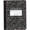 ROA77222 - Wide Ruled Hard Cover Composition Book, 60 Sheets, 120 Pages, Printed, Sewn/Tapebound, Both Side Ruling Surface, Wide Ruled Front Ruling, 0.34" Ruled, Red Margin, 15 lb Basis Weight, 56 g/m&sup2; Grammage