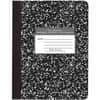 ROA77230 - Wide Ruled Hard Cover Composition Book, 100 Sheets, 200 Pages, Printed, Sewn/Tapebound, Both Side Ruling Surface, Ruled Red Margin, 15 lb Basis Weight, 56 g/m&sup2; Grammage, 9 3/4" x 7 1/2" Sheet Size