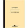 ROA77501 - Wide Ruled Flexible Cover Composition Book, 48 Sheets, 96 Pages, Printed, Sewn/Tapebound, Both Side Ruling Surface, Wide Ruled Front Ruling, 0.34" Ruled, Red Margin, 15 lb Basis Weight