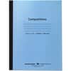 ROA77501 - Wide Ruled Flexible Cover Composition Book, 48 Sheets, 96 Pages, Printed, Sewn/Tapebound, Both Side Ruling Surface, Wide Ruled Front Ruling, 0.34" Ruled, Red Margin, 15 lb Basis Weight
