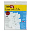 RTG33117 - Laser Index Tab, 100 Blank Tab(s), 1.25" Tab Height x 1.12" Tab Width, Self-adhesive, Permanent, White Tab(s), Non-toxic, 100 / Pack