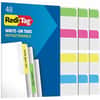 RTG33248 - Index Flags, 12 x Blue, 12 x Yellow, 12 x Magenta, 12 x Green, 2" Flag/Note Width x 11/16" Flag/Note Length, Rectangle, Assorted, Plastic, Removable, Self-adhesive, 1 Pack