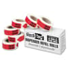 RTG91002 - Sign Here Arrow Flags Dispenser Refills, 720 x Red, 1 7/8" Flag/Note Width x 9/16" Flag/Note Length, Arrow, SIGN HERE, Red, Removable, Self-adhesive, Dispenser Included, 120/Roll, 6 / Box