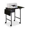 SAF1876BL - Drop Leaves Machine Stand, 150 lb Load Capacity, 26.9" Height x 36" Width x 18" Depth, Floor, Laminate, Steel, Black