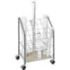 SAF3091 - Tabular Steel Wire Roll File, 3.75" Roll Diameter Supported, Locking Casters, Gray, Steel, 1 Each