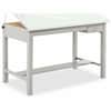 SAF3962GR - Precision Drafting Table Base, Enamel Four Leg Base, 35.50" Height x 56.38" Width x 30.50" Depth, Assembly Required, Gray, Steel, 1 Each