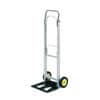 SAF4061 - Hideaway Compact Hand Truck, Folding Handle, 250 lb Load Capacity, 2 Casters, 6" Caster Size, Steel, Rubber, 15.50" Width x 16.50" Depth x 43.50" Height, Aluminum Frame, Silver, 1 Each