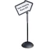 SAF4173BL - Write Way Dual-sided Directional Sign, 18" Width x 64.3" Height x 25" Depth, Arrow Shape, Both Sides Display, Magnetic, Durable, Indoor, Outdoor, Office, Steel, 1 Each