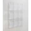 SAF5603CL - 9-Pocket Magazine/Literature Display Rack, 9 Pocket(s), 36.88" Height x 30" Width x 2" Depth, Break Resistant, Clear, Plastic, 1 Each