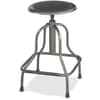 SAF6665 - Diesel Series High Base Stool with out Back, Leather Seat Material, Steel Frame Material, Pewter, 1 Each