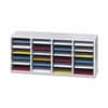 SAF9423GR - Adjustable Shelves Literature Organizers, 24 Compartment(s), Compartment Size : 2.50" x 9" x 11.50", 16.37" Height x 39.37" Width x 11.75" Depth, Gray, Wood, 1 Each