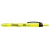 SAN28025 - Smear Guard Retractable Highlighters, Chisel Marker Point, Retractable, Fluorescent Yellow Ink, Yellow Barrel, 1 Dozen