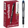 UBC33922 - Jetstream Ballpoint Pens, 1.0 mm Pen Point, Blue Ink, Pigment-based, Black Stainless Steel Barrel, 12 / Dozen