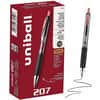 UBC33952 - 207 Gel Pen, 0.7 mm Pen Point, Refillable, Retractable, Red Ink, Gel-based, 12 / Dozen