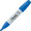 SAN38203 - Large Barrel Permanent Markers, Wide Chisel Marker Point, Blue Ink, Alcohol Based, 1 Dozen