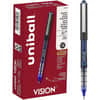UBC60108 - Vision Rollerball Pens, 0.5 mm Pen Point, Blue Ink, 12 / Dozen