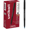 UBC60145 - Onyx Rollerball Pens, 0.7 mm Pen Point, Blue Ink, Metal Tip, 1 Dozen