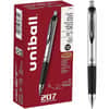 UBC65871 - 207 Impact RT Gel Pen, 1.0 mm Pen Point, Refillable, Retractable, Blue Ink, Gel-based, Gray, Silver Barrel, 1 Each