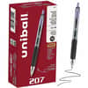 UBC70221 - 207 Gel Pen, 0.7 mm Medium Pen Point, Refillable, Retractable, Violet Ink, Gel-based, Translucent Barrel, 12 / Dozen