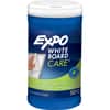 SAN81850 - White Board Cleaning Towelettes, 6" Width x 9" Length, Used as Stain Remover, Mark Remover, Reusable, Pre-moistened, Non-toxic, White, Cloth, 50, 1 Each