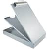 SAU21017 - Cruiser Mate Form Holder with Storage, 1" Clip Capacity, Storage for Stationary, 8 1/2" x 12" Sheet Size, Aluminum, Silver, 1 Each