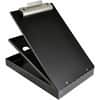 SAU21117 - Aluminum Bottom Opening Form Holder, 1" Clip Capacity, Storage for Stationary, Bottom Opening, 8 1/2" x 12" Sheet Size, Aluminum, Black, 1 Each