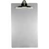 SAU22519 - Aluminum Round Corner Clipboards, 1" Clip Capacity, 8 1/2" x 14" Sheet Size, Clamp, Aluminum, Silver, 1 Each